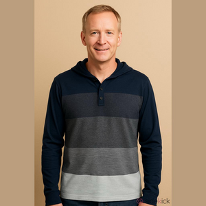 TRIPLE FIVE SOUL Navy and Gray Hoodie